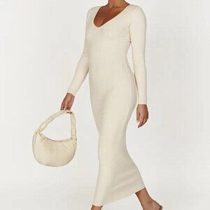 Meshki Sweater Long Sleeve Midi Dress